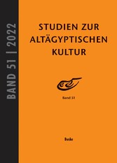 Studien zur Altägyptischen Kultur Band 51