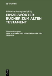 Hebräiches Wörterbuch zu den Psalmen