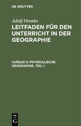 Physikalische Geographie, Teil 1