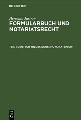 Deutsch-Preußisches Notariatsrecht