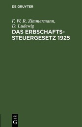 Das Erbschaftssteuergesetz 1925