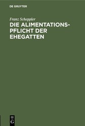 Die Alimentationspflicht der Ehegatten