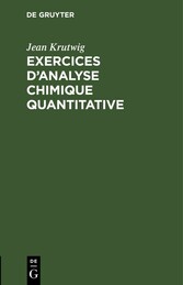 Exercices d'analyse chimique quantitative