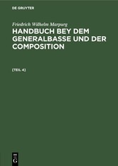 Anhang zum Handbuche bey dem Generalbasse und der Composition