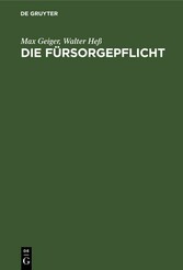 Die Fürsorgepflicht