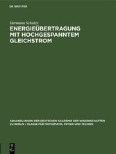 Energieübertragung mit hochgespanntem Gleichstrom