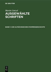 Zur altsächsischen Stammesgeschichte