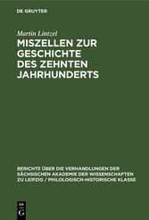 Miszellen zur Geschichte des zehnten Jahrhunderts