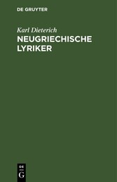 Neugriechische Lyriker