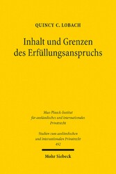 Inhalt und Grenzen des Erfüllungsanspruchs