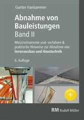 Abnahme von Bauleistungen, 6. A. Band II - E-Book (PDF)