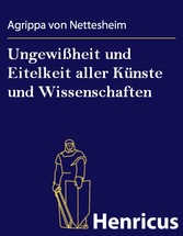 Ungewißheit und Eitelkeit aller Künste und Wissenschaften