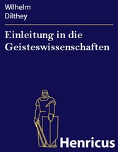 Einleitung in die Geisteswissenschaften