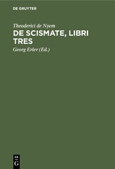 De Scismate, libri tres