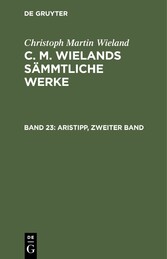 Aristipp, zweiter Band und dritter Band