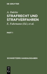 Strafrecht und Strafverfahren