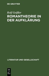 Romantheorie in der Aufklärung