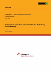 Die Sozialwissenschaften in der Klimadebatte. Bedeutung und Etablierung