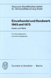 Einzelhandel und Handwerk 1965 und 1975.