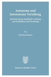 Autonome und heteronome Verteilung.