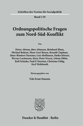 Ordnungspolitische Fragen zum Nord-Süd-Konflikt.