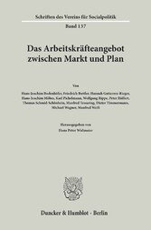 Das Arbeitskräfteangebot zwischen Markt und Plan.