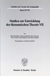 Probleme der Konjunkturtheorie im ausgehenden 19. Jahrhundert.