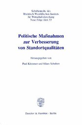 Politische Maßnahmen zur Verbesserung von Standortqualitäten.