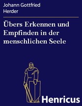 Übers Erkennen und Empfinden in der menschlichen Seele