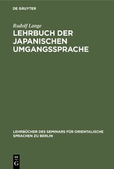 Lehrbuch der japanischen Umgangssprache