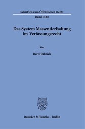 Das System Massentierhaltung im Verfassungsrecht.