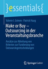 Make or Buy - Outsourcing in der Veranstaltungsbranche