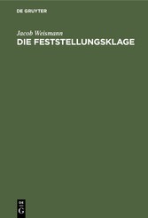 Die Feststellungsklage