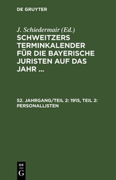 1915, Teil 2: Personallisten