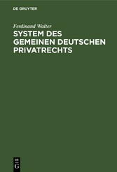 System des gemeinen deutschen Privatrechts