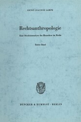 Rechtsanthropologie.