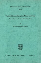 Ungleichbehandlung von Mann und Frau.