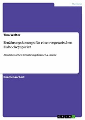 Ernährungskonzept für einen vegetarischen Eishockeyspieler