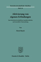 Aktivierung von eigenen Erfindungen.