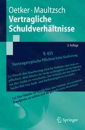 Vertragliche Schuldverhältnisse