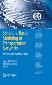 Schedule-Based Modeling of Transportation Networks