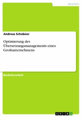 Optimierung des Übersetzungsmanagements eines Großunternehmens