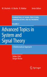 Advanced Topics in System and Signal Theory