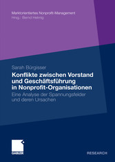 Konflikte zwischen Vorstand und Geschäftsführer in Nonprofit-Organisationen