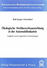 Ökologische Wettbewerbsausrichtung in der Automobilindustrie.