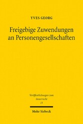 Freigebige Zuwendungen an Personengesellschaften