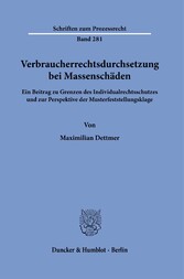 Verbraucherrechtsdurchsetzung bei Massenschäden.