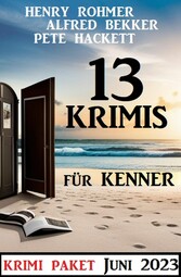 13 Krimis für Kenner Juni 2023: Krimi Paket