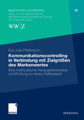 Kommunikationscontrolling in Verbindung mit Zielgrößen des Markenwertes