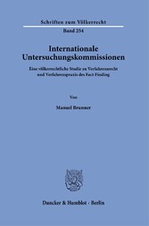 Internationale Untersuchungskommissionen.